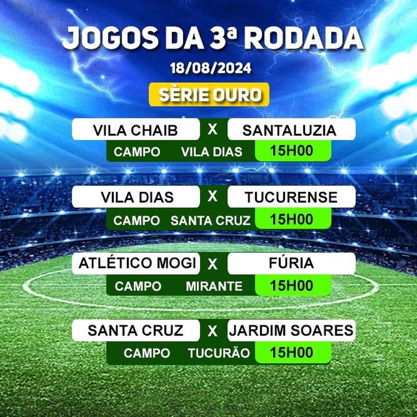 Futebol Amador tem mais jogos nesse final de semana